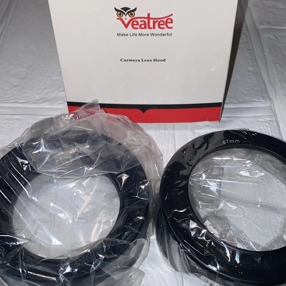 Veatree 67mm Lens Hood Set, Collapsible Rubber Lens Hood-Brand New / Never Use